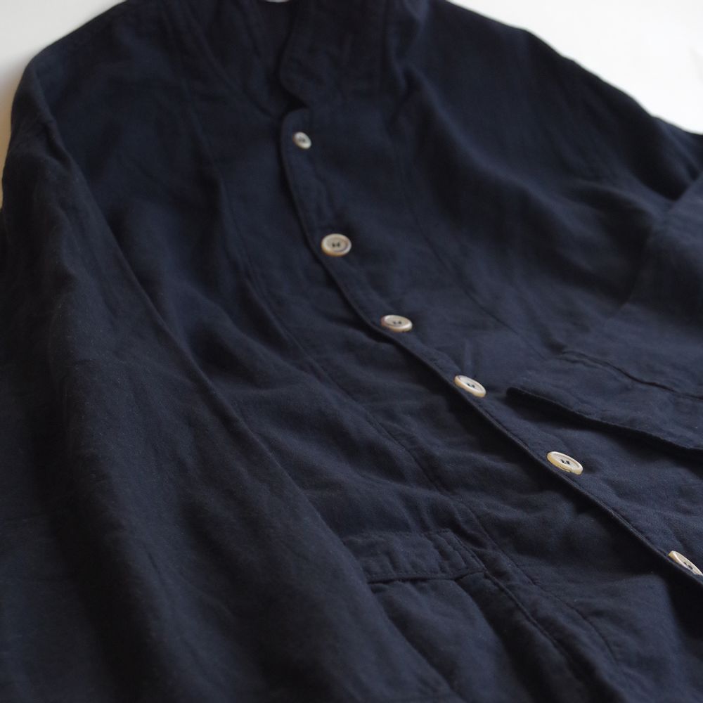 Homewear textile - Pyjama Kyo Wazarashi Mensya en gaze teintée en noir - DAITOU SHINGU