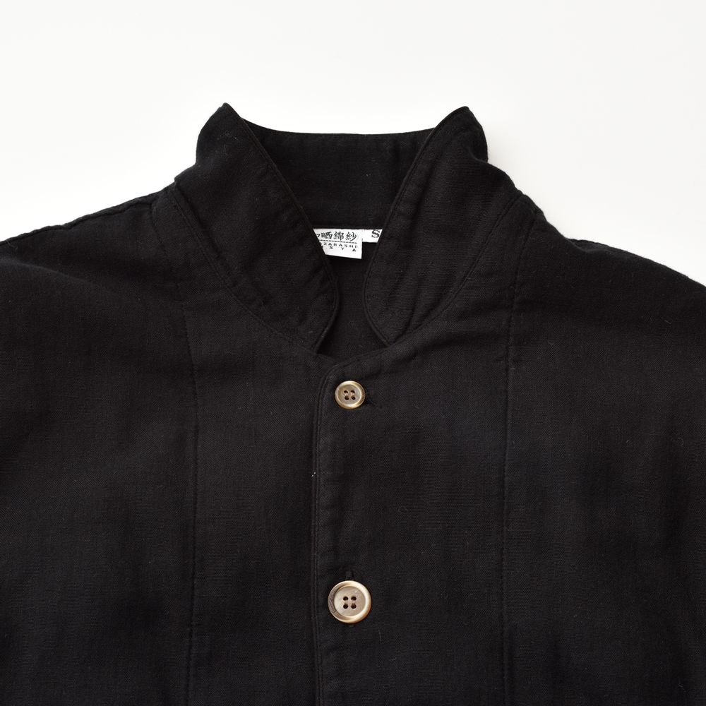 Homewear textile - Pyjama Kyo Wazarashi Mensya en gaze teintée en noir - DAITOU SHINGU