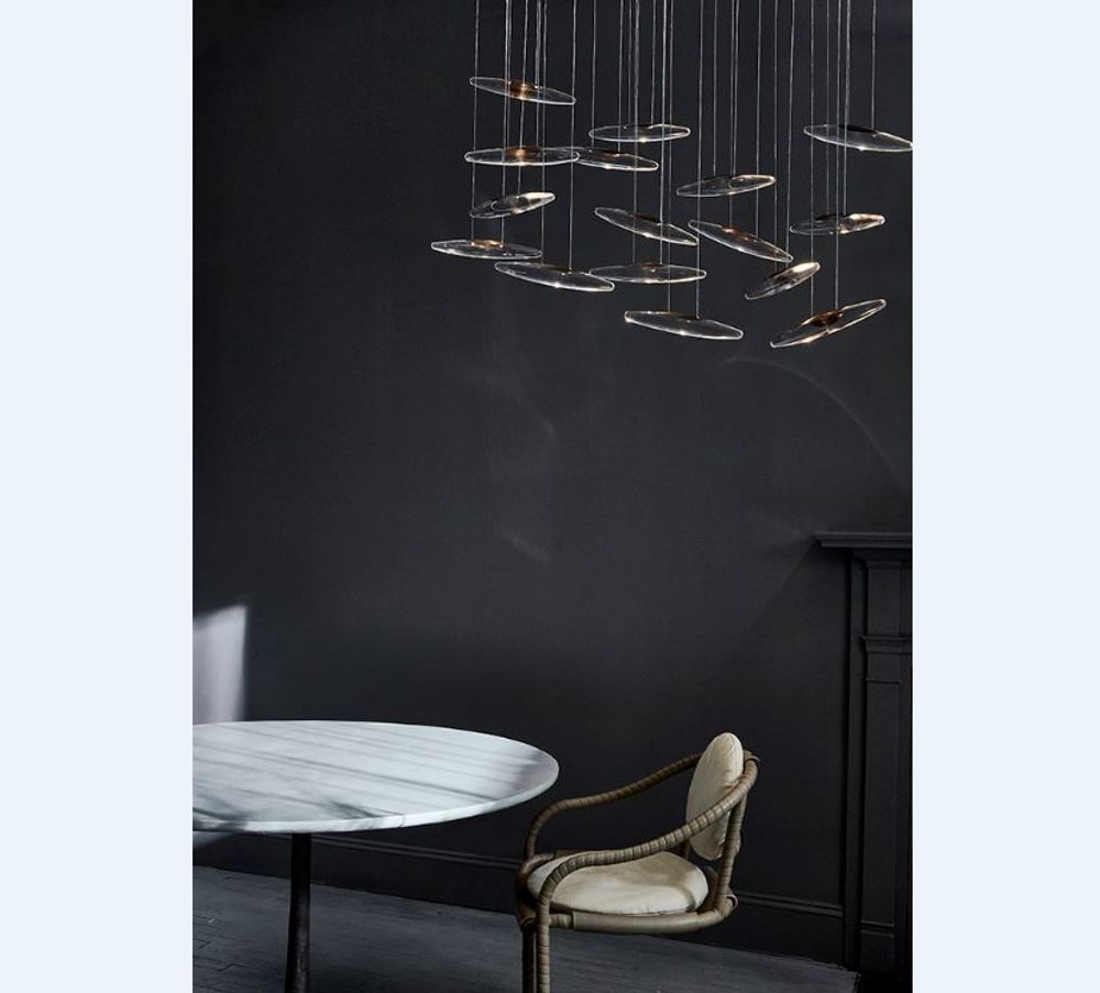 Objets design - Suspension moonlight murmuration 20 drops - OCHRE