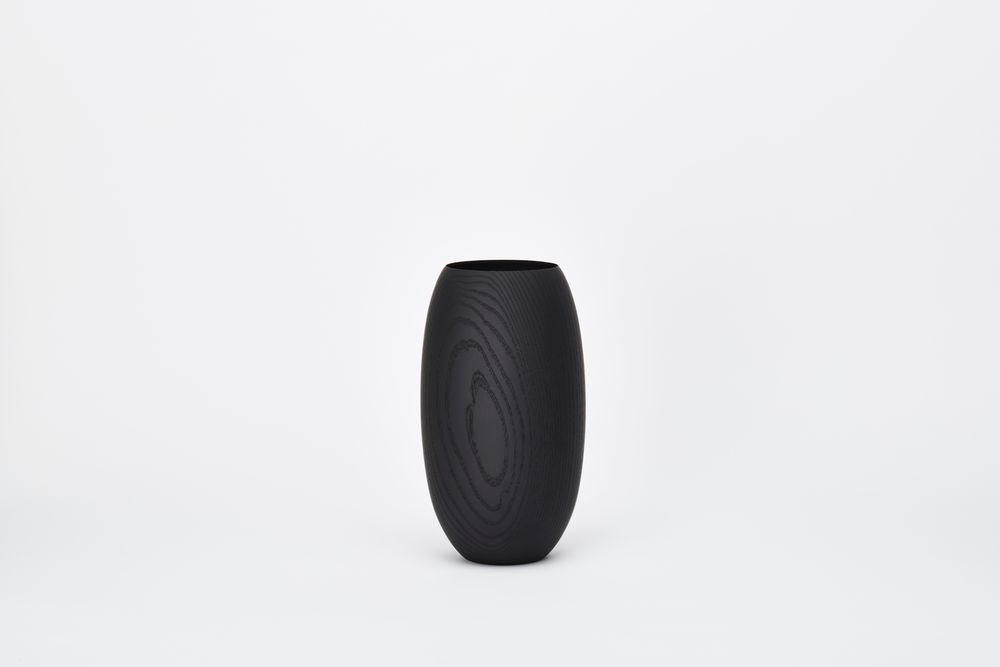 Vases - FLUSSO Ash Black Piccolo - MUGEN MUSOU BY IWATA