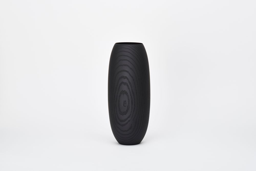 Vases - FLUSSO Ash Black Grande - MUGEN MUSOU BY IWATA