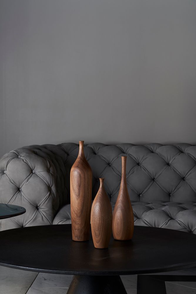 Vases - LINEA Walnut Grande - MUGEN MUSOU BY IWATA