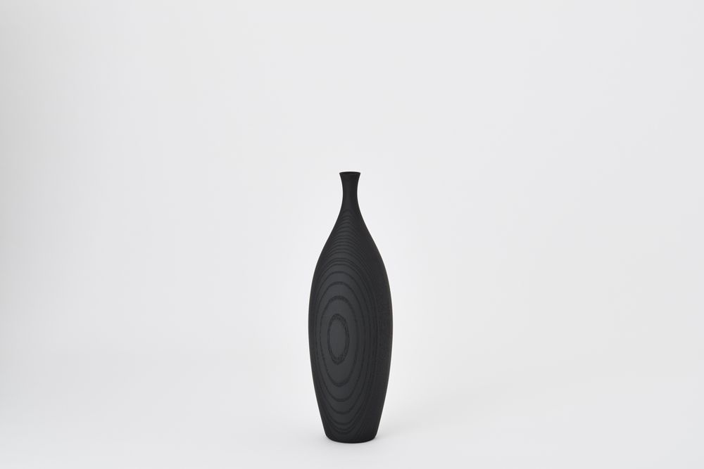 Vases - LINEA Ash Black Piccolo - MUGEN MUSOU BY IWATA