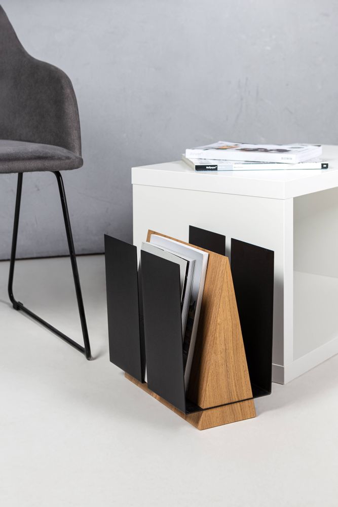 Work stations - Magazine rack WINGS | green, grey, black - NAMUOS