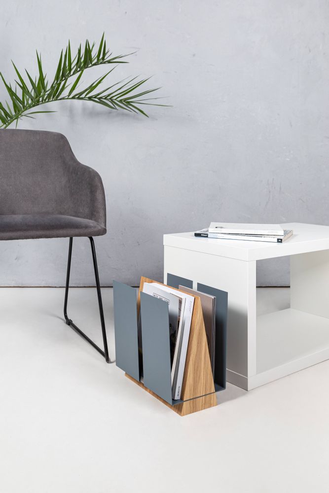 Work stations - Magazine rack WINGS | green, grey, black - NAMUOS