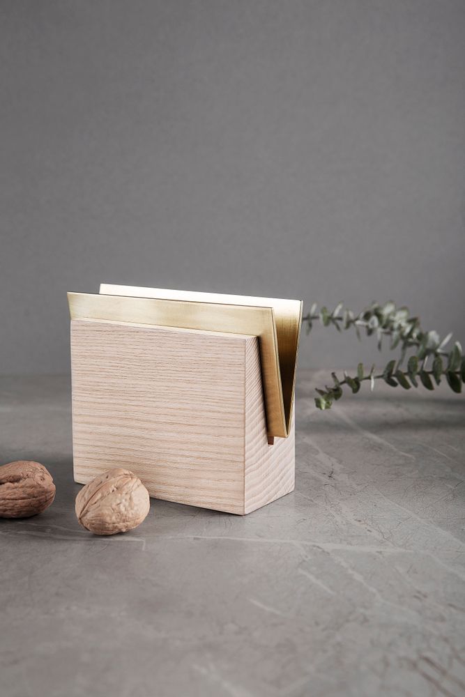 Range-tout - Porte-serviette ENVELOPE | laiton - NAMUOS