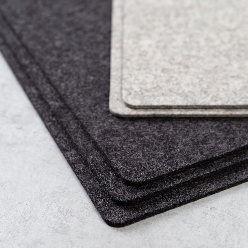 Office sets - Felt placemats | grey, black - NAMUOS