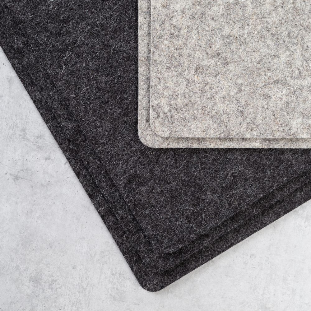 Office sets - Felt placemats | grey, black - NAMUOS