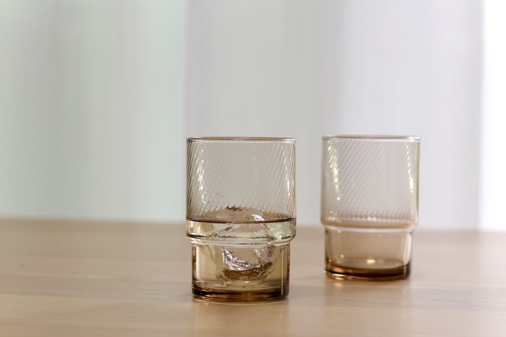 Verres - Gobelet empilable et trempé japonais « HS » de plus de 50 ans d'histoire. - TOYO-SASAKI GLASS