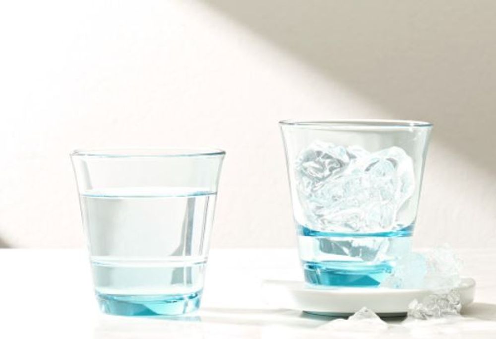 Glass - Stackable glass tumbler "SPASH" for everyday use, made in Japan - TOYO-SASAKI GLASS