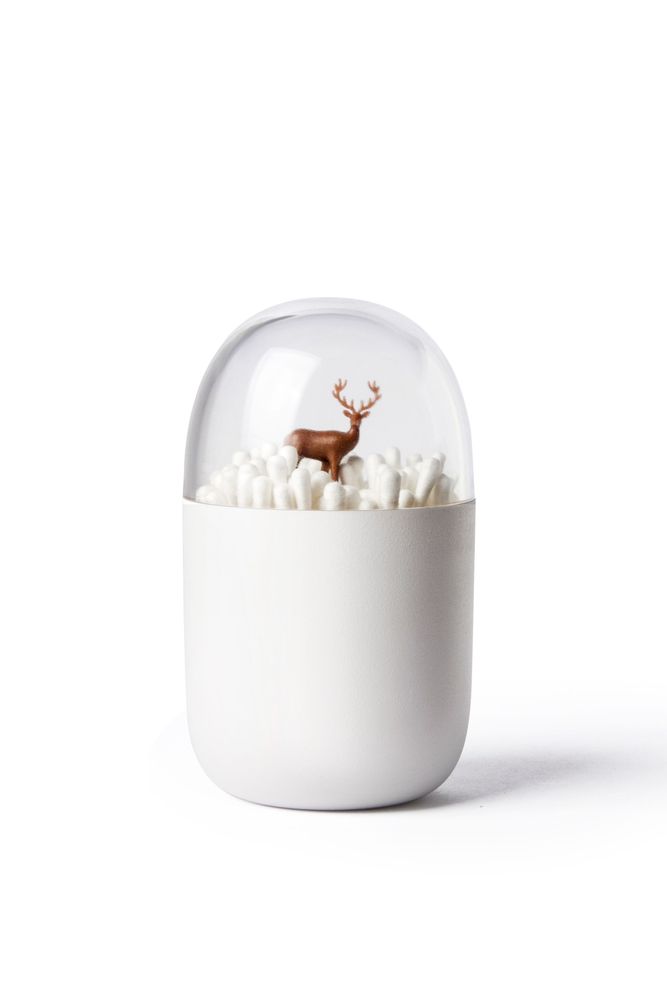 Decorative objects - Clownfish Cotton Bud Holder: Ocean Bathroom Collection Eco-Friendly Materials. - QUALY DESIGN OFFICIAL
