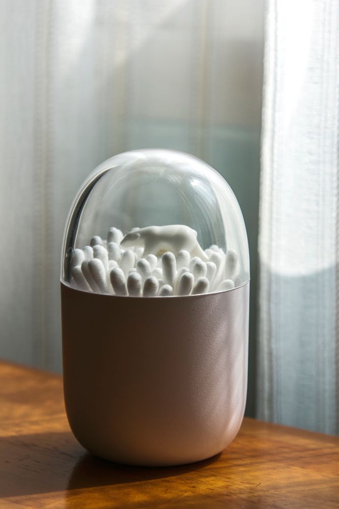 Decorative objects - Clownfish Cotton Bud Holder: Ocean Bathroom Collection Eco-Friendly Materials. - QUALY DESIGN OFFICIAL