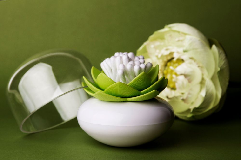 Decorative objects - Clownfish Cotton Bud Holder: Ocean Bathroom Collection Eco-Friendly Materials. - QUALY DESIGN OFFICIAL
