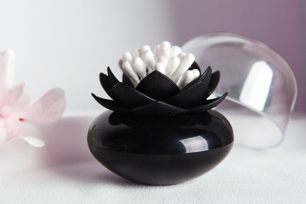 Decorative objects - Clownfish Cotton Bud Holder: Ocean Bathroom Collection Eco-Friendly Materials. - QUALY DESIGN OFFICIAL
