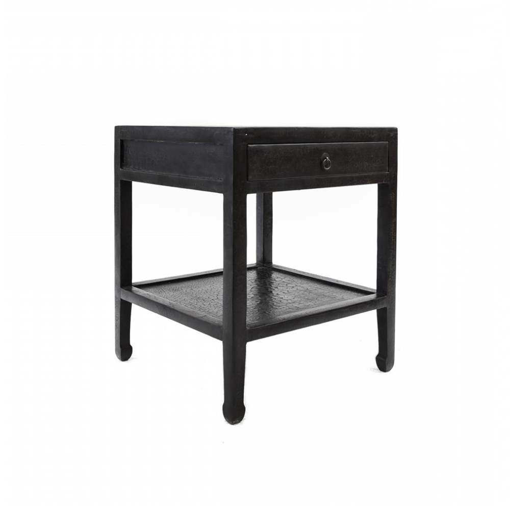 Tables Salle à Manger - TABLE D'APPOINT EN CAVIAR NOIR - BECARA
