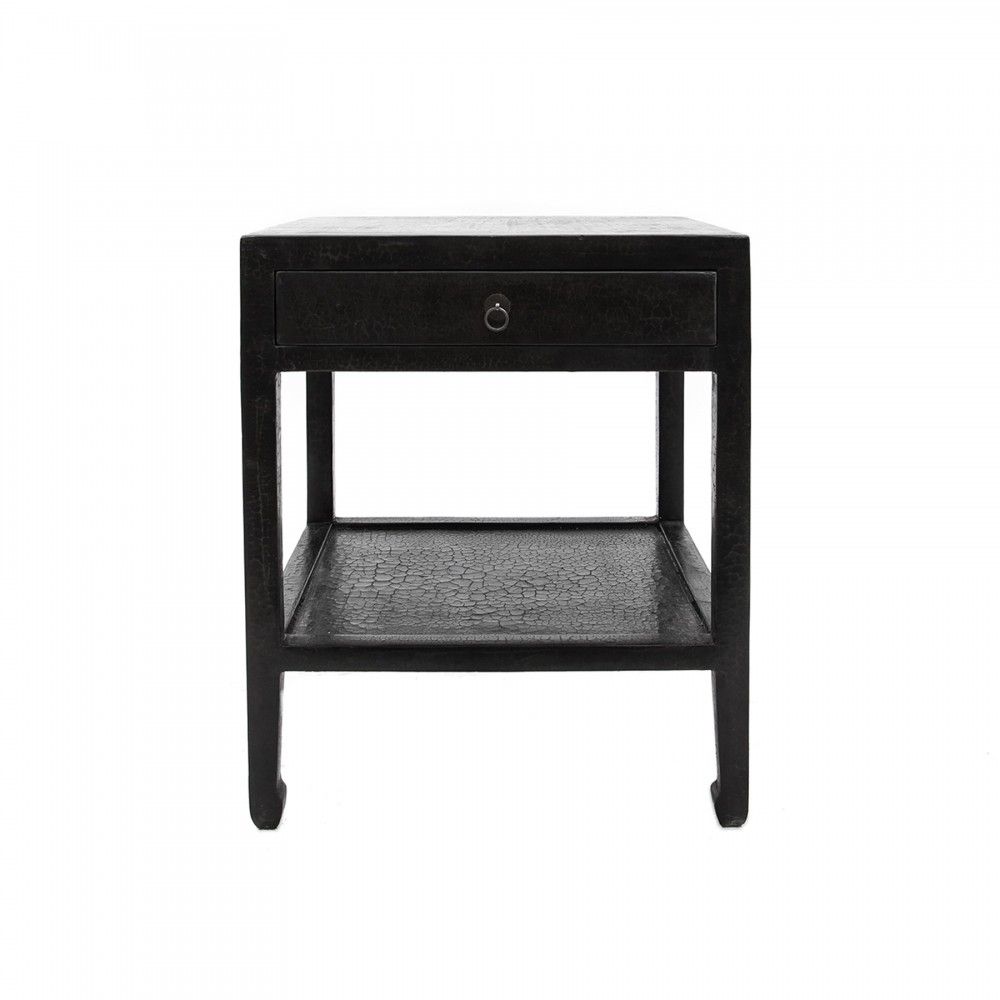 Tables Salle à Manger - TABLE D'APPOINT EN CAVIAR NOIR - BECARA