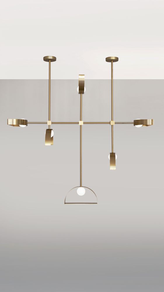 Hanging lights - SPHERE AND CUT CIRCLE – PENDANT LIGHT - SQUARE IN CIRCLE STUDIO