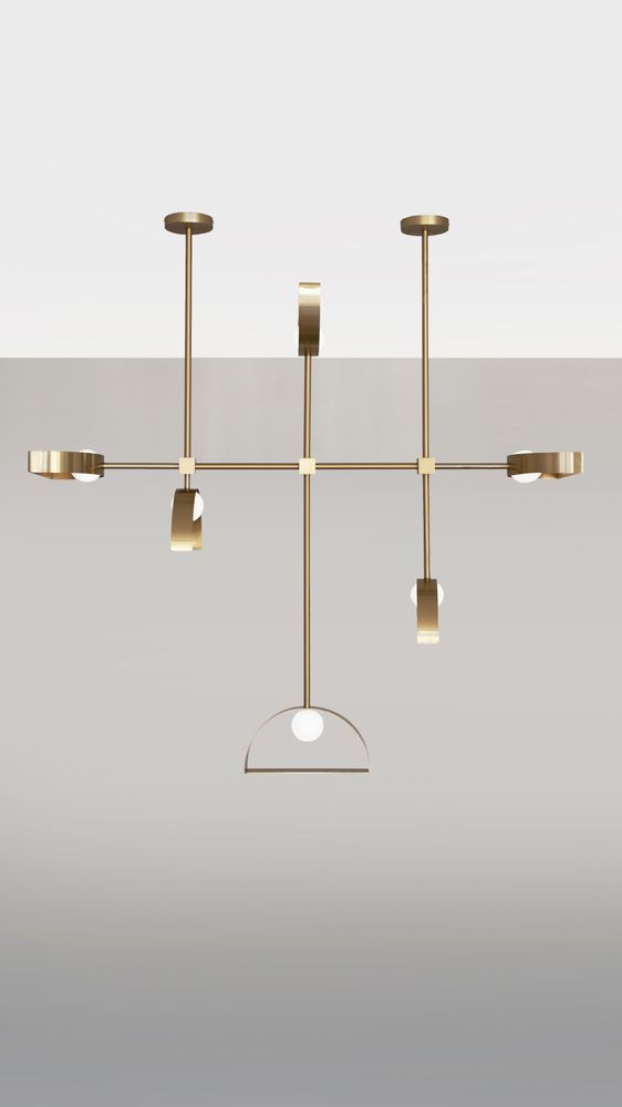 Hanging lights - SPHERE AND CUT CIRCLE – PENDANT LIGHT - SQUARE IN CIRCLE STUDIO