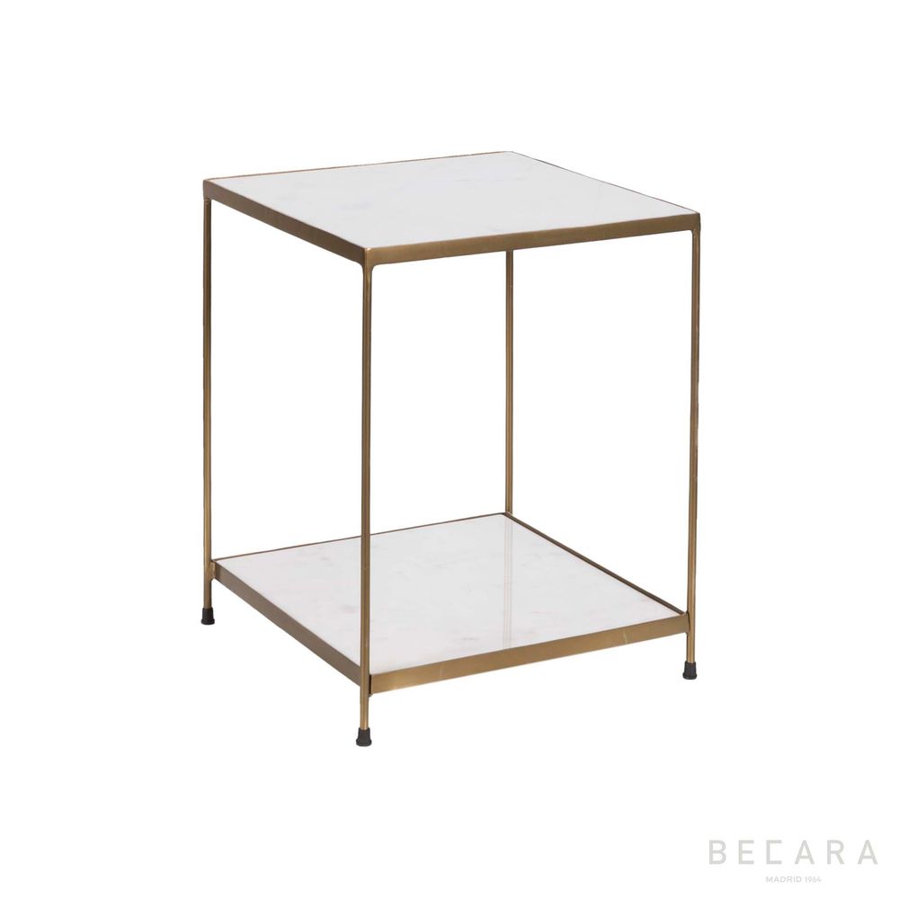 Tables Salle à Manger - TABLE D'APPOINT EN MARBRE ET FER - BECARA