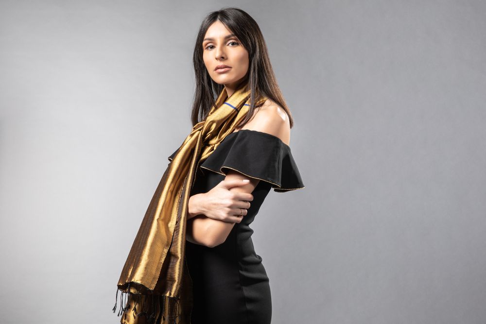 Scarves - Soleil Levant - Fine Silk Scarf - N S I J A
