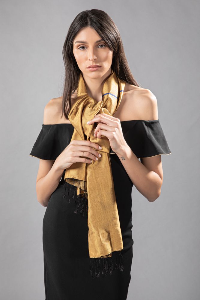 Scarves - Soleil Levant - Fine Silk Scarf - N S I J A