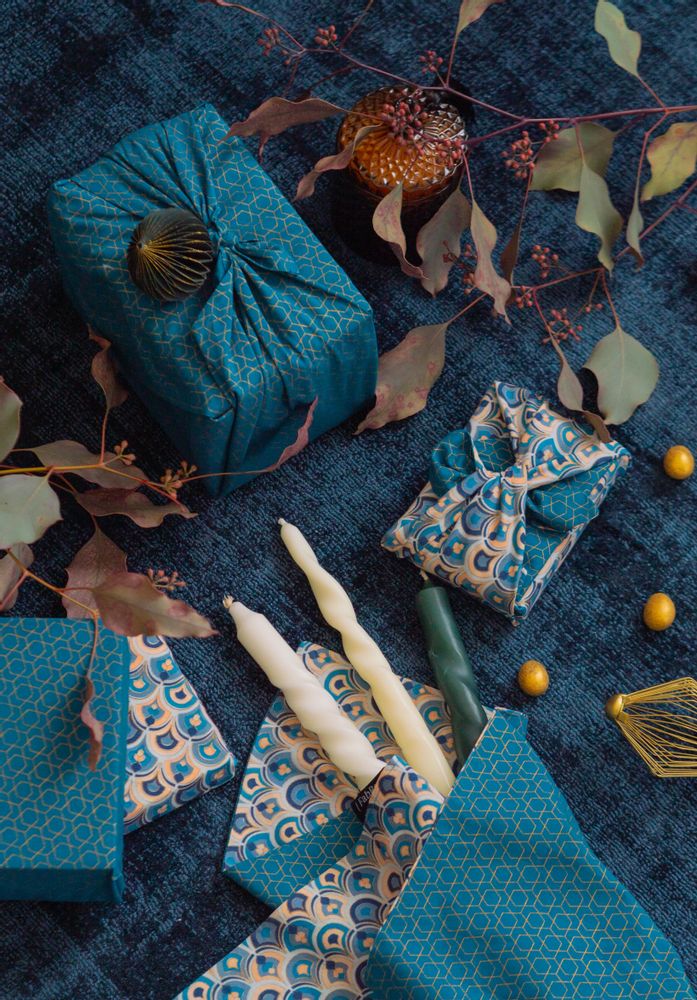 Cadeaux - Emballage cadeau en tissu réutilisable FabRap - Noël - FABRAP