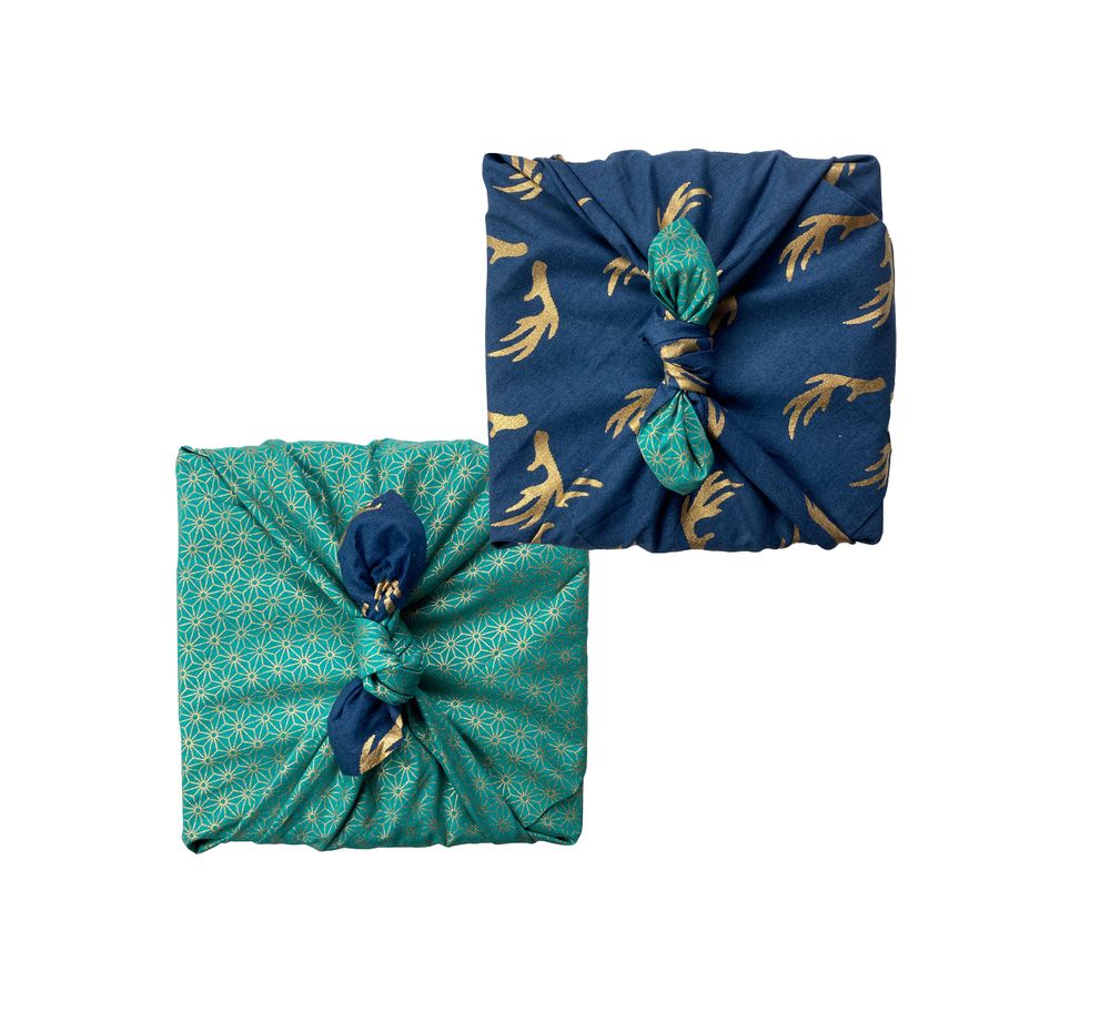 Gifts - FabRap Reversible Double Sided Small Reusable Gift Wrapping - FABRAP