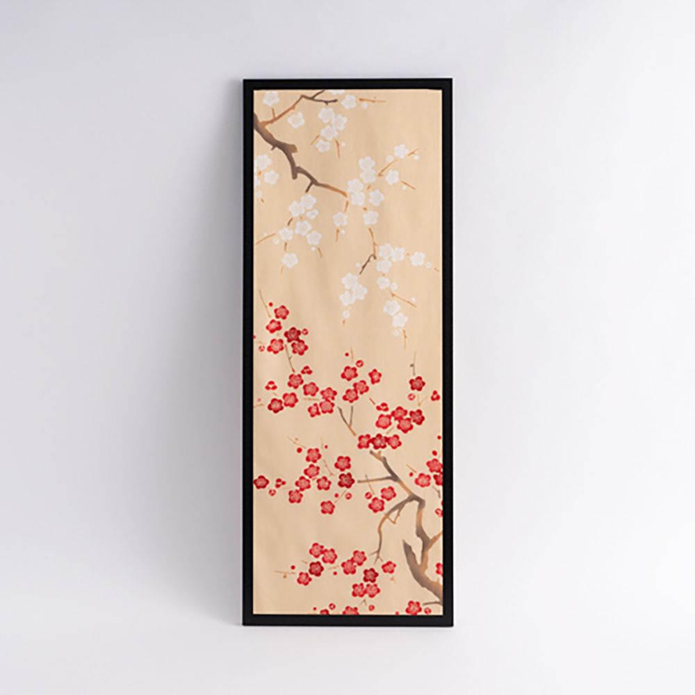 Foulards et écharpes - Décor japonais TENUGUI encadré - KAMAWANU