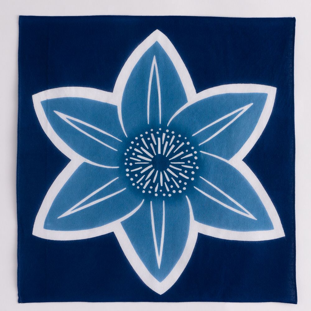 Tea towel - FUROSHIKI Flower Wrapping cloth - KAMAWANU