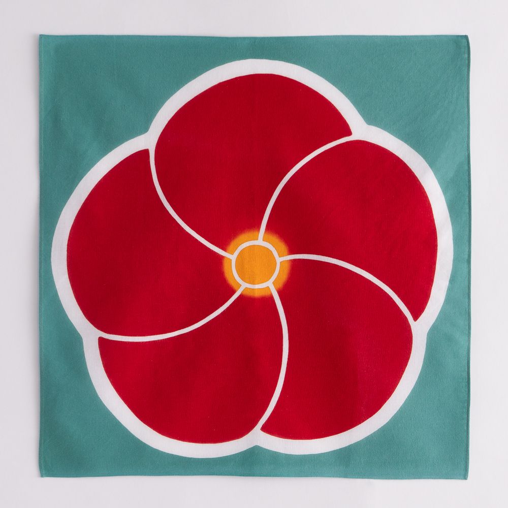 Tea towel - FUROSHIKI Flower Wrapping cloth - KAMAWANU