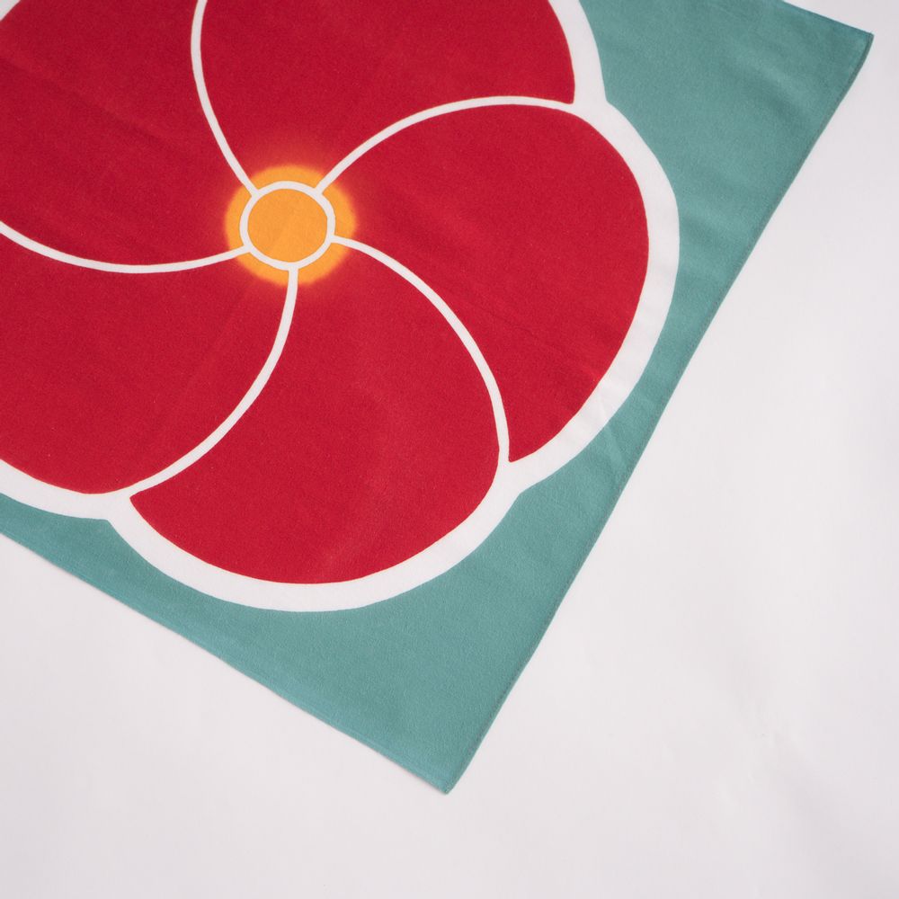 Tea towel - FUROSHIKI Flower Wrapping cloth - KAMAWANU