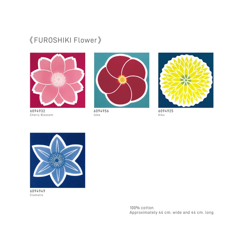 Tea towel - FUROSHIKI Flower Wrapping cloth - KAMAWANU