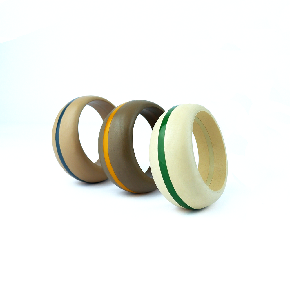 Bijoux - Bracelets en bois faits à la main - EARTHWORKS FASHION ACCESSORIES