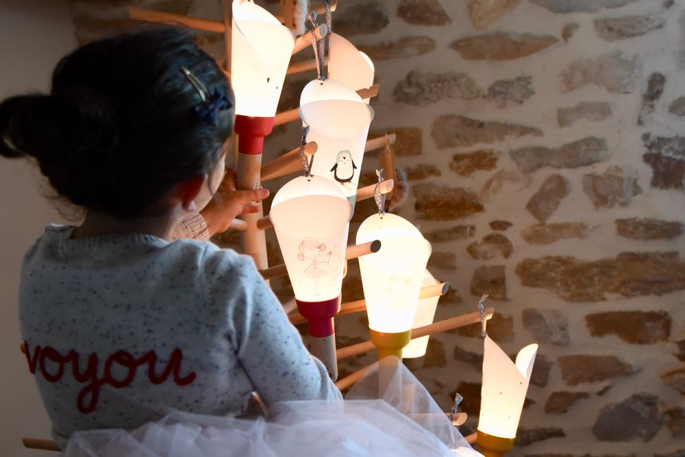 Lampes sans fil - Lampe Nomade "Passe-Partout" Skieur et Skieuse - MAISON POLOCHON