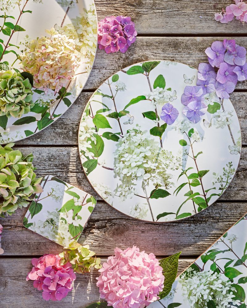 Plateaux - Hortensia - Plateaux - Tapis de table - Set de table - Plateau de service - JAMIDA OF SWEDEN