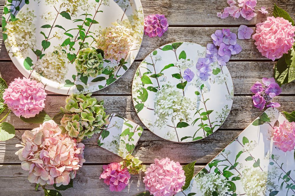 Plateaux - Hortensia - Plateaux - Tapis de table - Set de table - Plateau de service - JAMIDA OF SWEDEN