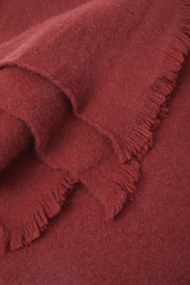 Homewear - Soft Felted Cashmere Blankets Beig/Brown - MIRROR IN THE SKY