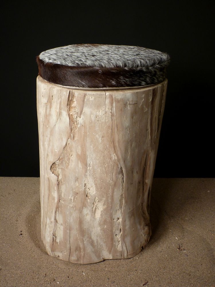 Tabourets pour collectivités - Tabouret en bois flotté - DECO-NATURE