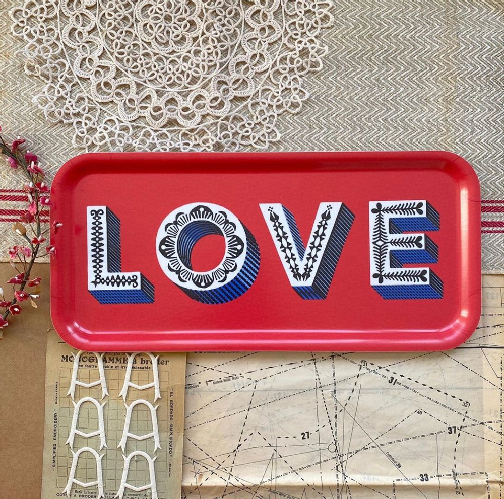 Table mat - LOVE - Trays - Coasters - Mugs - Serving trays - JAMIDA OF SWEDEN