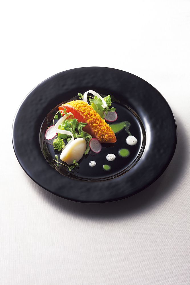 Glass - "ORBIT" Master Craftmanship Japanese Round & Square Glass Plate with Rim - TOYO-SASAKI GLASS