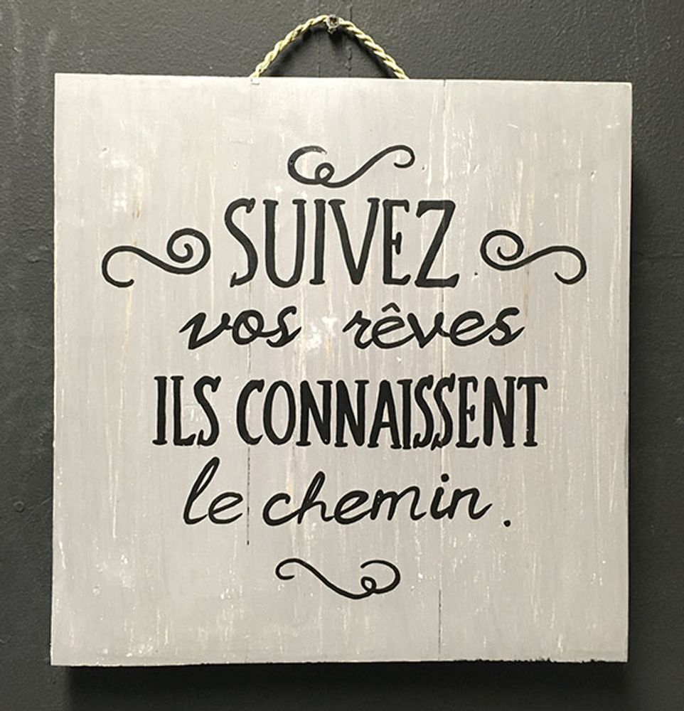 Decorative objects - Wooden Panels with Quotes - JOLY S COLLECTION