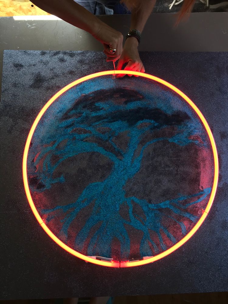 Other office supplies - neon array “AMITY” - CAROLINE BAUP