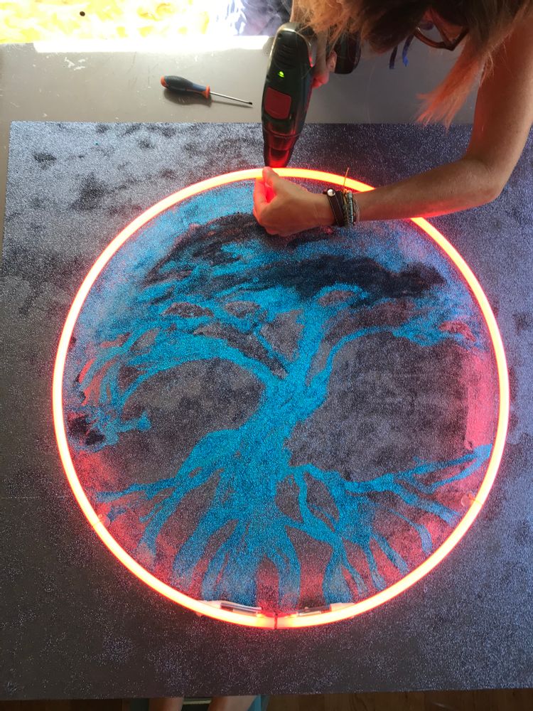 Other office supplies - neon array “AMITY” - CAROLINE BAUP