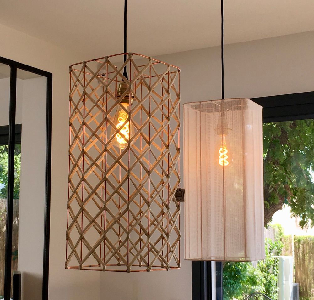 Hanging lights - Indochina Tube Suspension - L'ATELIER DES CREATEURS