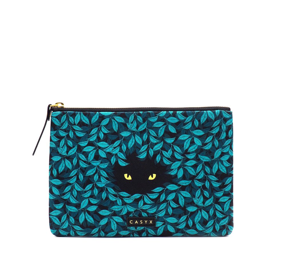 Clutches - Large Pouch: Spying Cat - CASYX