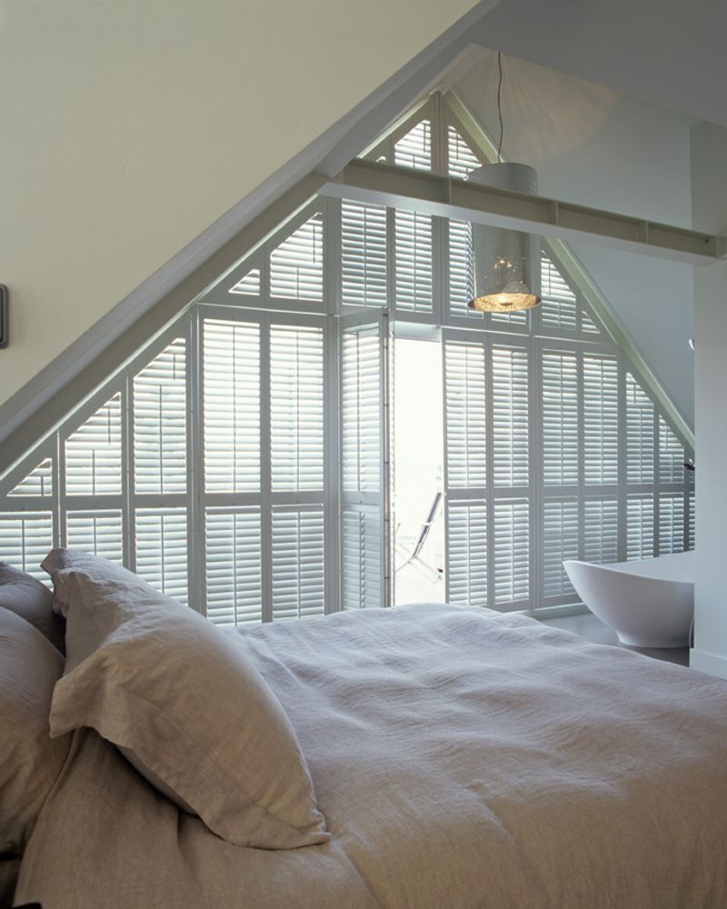 Wine accessories - JASNO SHUTTERS - interior shutter with swivel blinds in glass roof and light well - JASNO