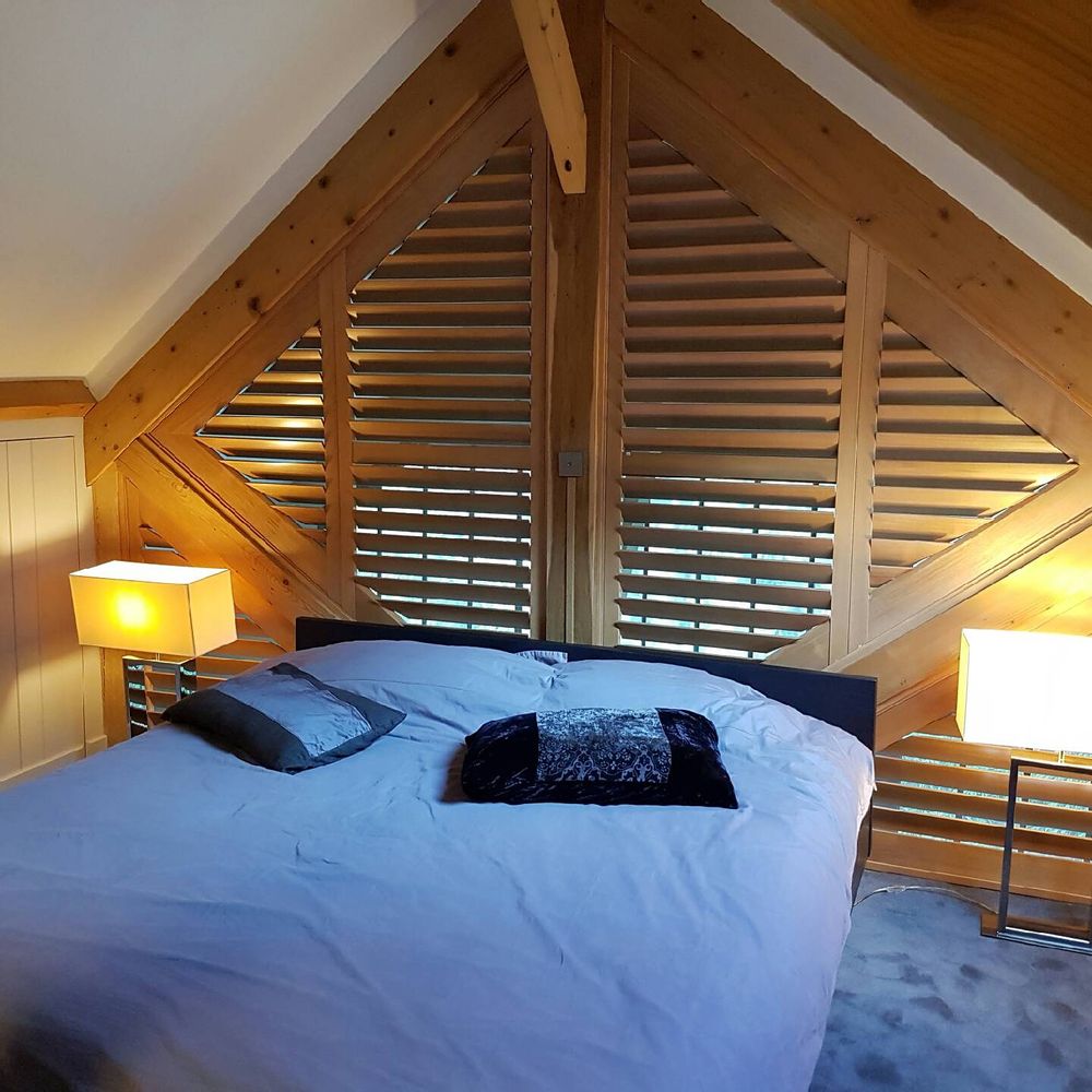 Wine accessories - JASNO SHUTTERS - interior shutter with swivel blinds in glass roof and light well - JASNO