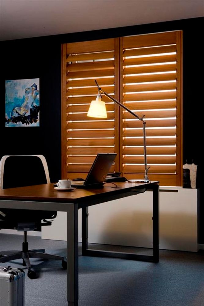 Curtains and window coverings - JASNO SHUTTERS - interior shutter with adjustable shutters in office and workspace - JASNO