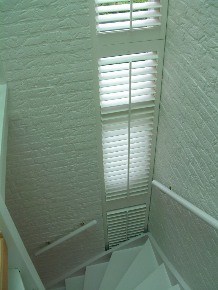 Curtains and window coverings - JASNO SHUTTERS - interior shutter with adjustable shutters in stairs - JASNO