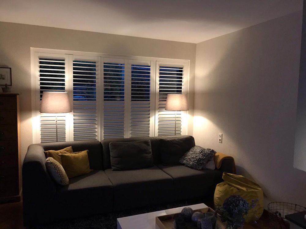 Wall ensembles - JASNO SHUTTERS - interior shutter with adjustable shutters in living, living room and dining room - JASNO